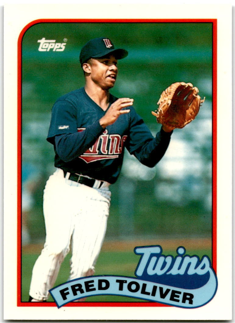 1989 Topps Tiffany Baseball Fred Toliver Minnesota Twins