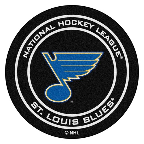 St Louis Blues 27 Hockey Puck Shaped Area Rug Floor Mat Ebay