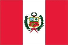 3x5 Foot (90x150 cm) Peru Polyester Indoor/Outdoor Flag with Two Grommets