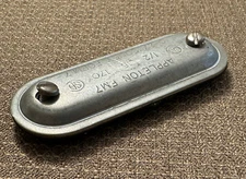 NEW Emerson Appleton APP170IG 1/2” Steel FM7 Conduit Body Blank Cover w/ Gasket