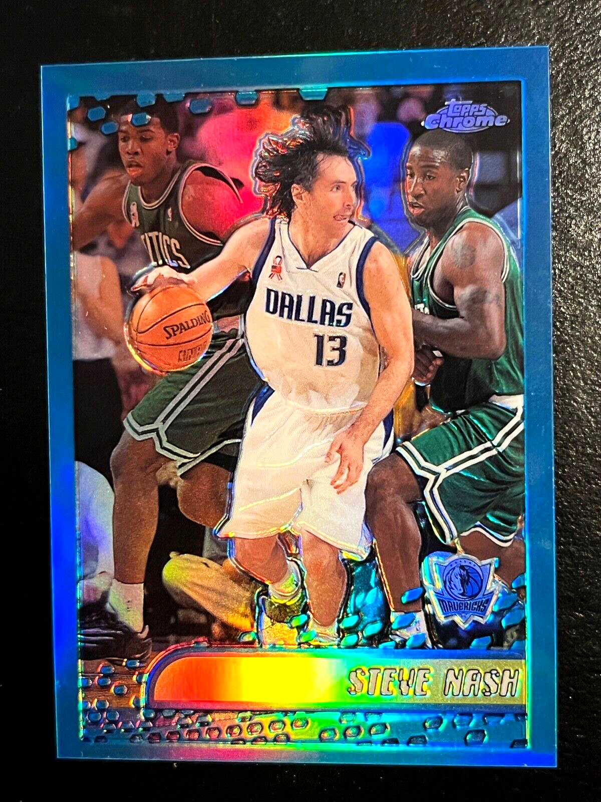 2001-02 Topps Chrome Steve Nash Refractor card