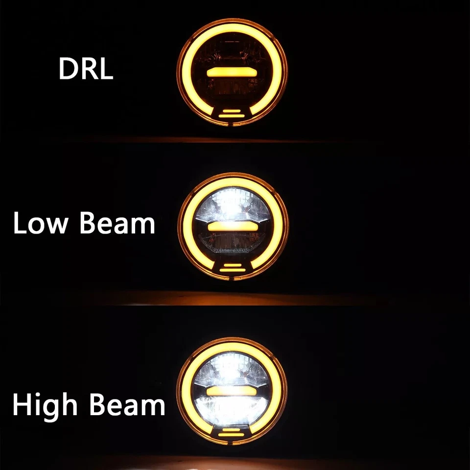 Faro LED de moto alta/baja luz DRL para Honda ATC200 ATC185 ATC110 ATC90 Foto 2 de 4