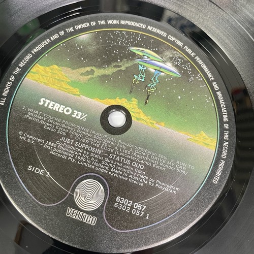 Status Quo Just Supposin Vinyl LP Record 1980 AUS Press Vertigo 6302 057 - Picture 8 of 9