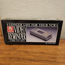 Vintage Kinyo VHS Tape Rewinder UV-413 Video Cassette In Original Box UNTESTED