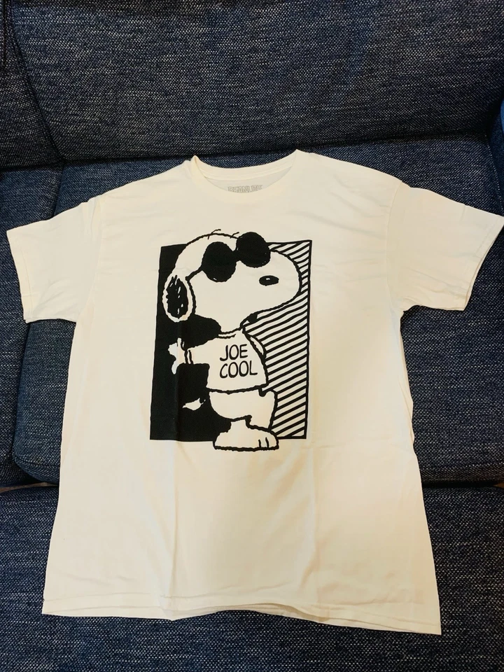 PEANUTS Men's (Size: Large L) White T-Shirt PEANUTS Snoopy Joe Cool - image 4 of 4