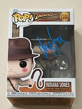 HARRISON FORD SIGNED AUTOGRAPH FUNKO POP INDIANA JONES BECKETT BAS AUTO D