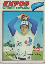 1977 Topps #28 Woodie Fryman, VG -crease