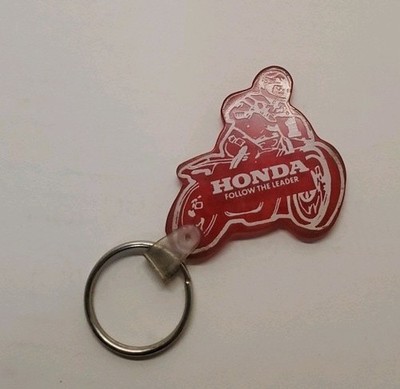 Vintage Honda Follow The Leader Keychain- Rees Motorcycle Sales Dayton Ohio