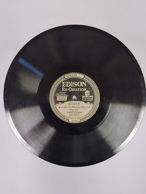 Edison Record 82263 1920s Read Description 