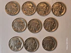 10 Very Nice different Buffalo Nickels 1935 PDS, 1936PDS, 1937 PDS, and 1938D.