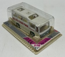 Minibus TWA au 1:87° - MAJORETTE 262 - 1980's - Neuf sous blister