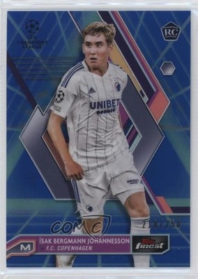 2022 Finest UEFA Club Competitions /250 Isak Bergmann Johannesson Rookie RC n0c