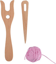 Strickgabel Holz für Kinder und Erwachsene z...