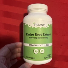 Vitacost Kudzu Root Extract -1200 mg per serving - 180 Capsules, Exp 4/27