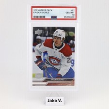 Upper Deck 2023-24 Series 1 Kaiden Guhle #97 Montreal Canadiens PSA 10