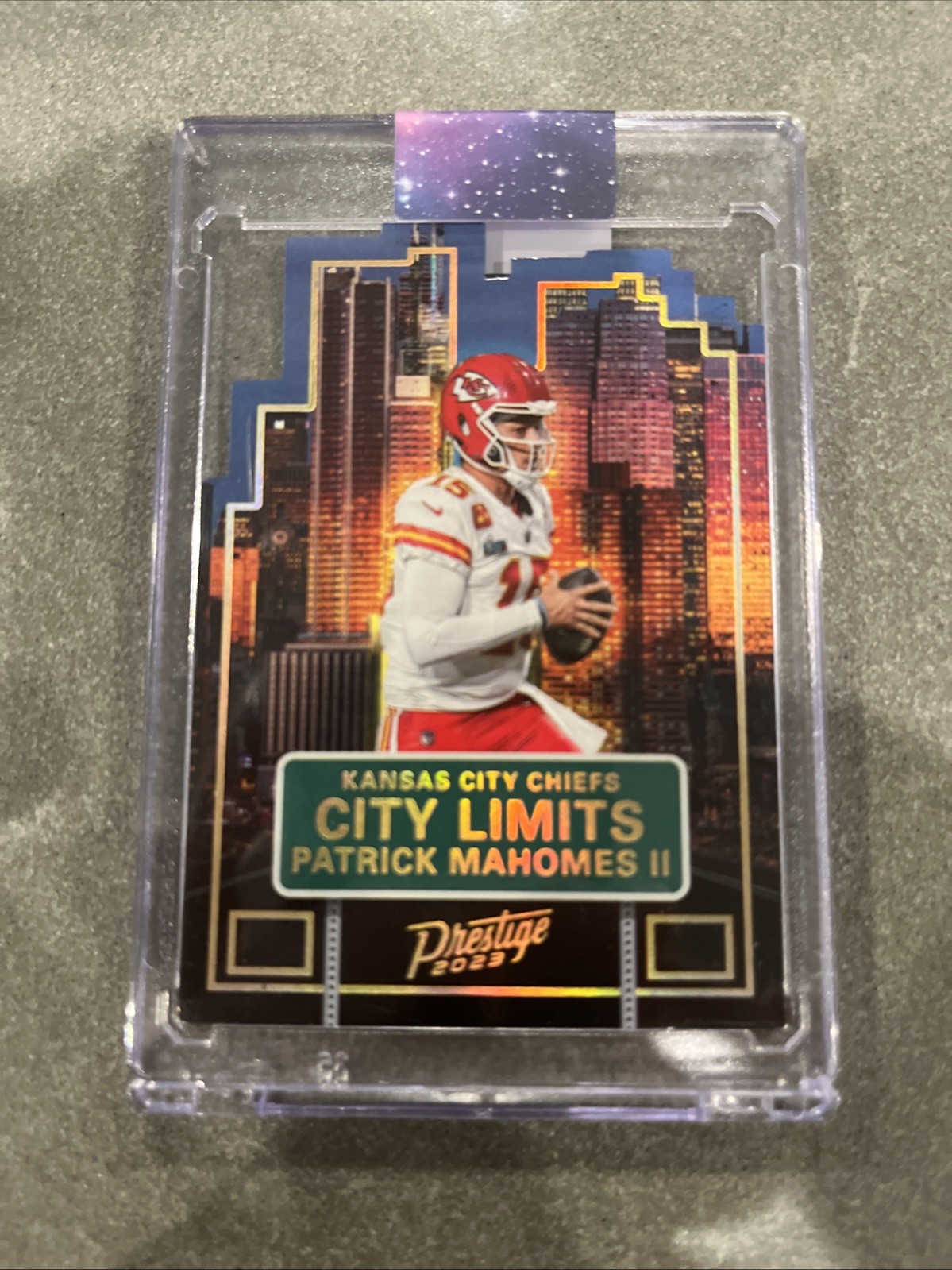 Patrick Mahomes II 2023 Panini Prestige City Limits #CL-8 Insert: CASE HIT - SSP