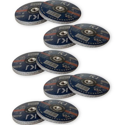 SET MIT 50 DÜNNEN SCHEIBEN 75 X 1,0 X 10 mm zum TRONCONNEN FÜR PNEUMATISCHE SCHLEIFMASCHINEN