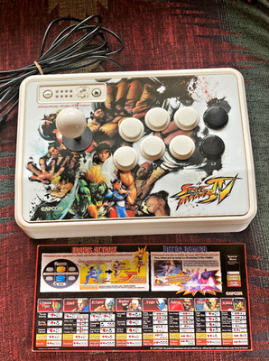 Street Fighter IV Arcade Fight Stick Mad Catz PS3 Capcom Tested Working with Box