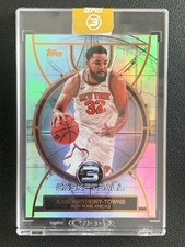 Karl Anthony-Towns 2025-26 Topps Three 3 Rookie Orange Base /25 #56