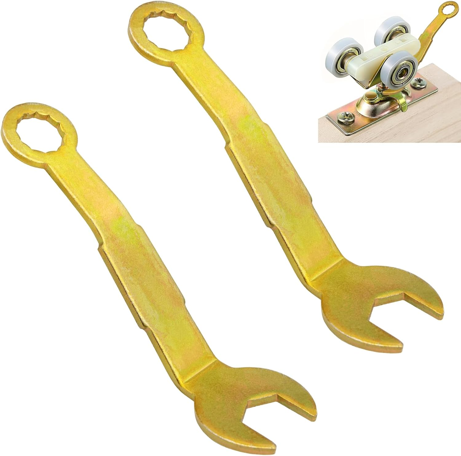 2 Pcs Pivot Adjustment Wrench for Sliding Door Hanger, Adjustment Pocket Wrench