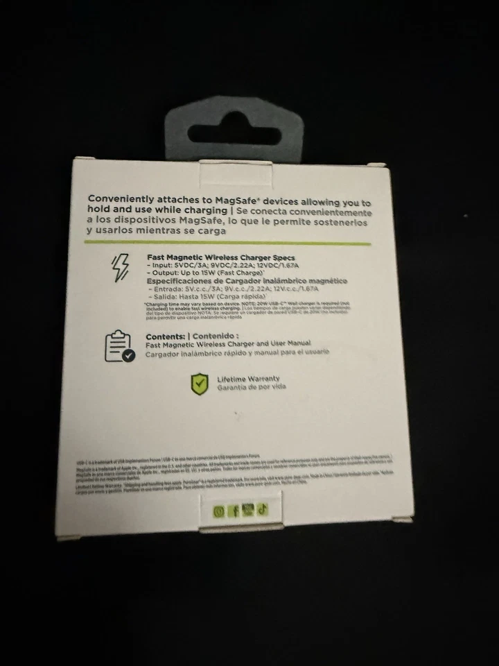 PureGear Fast Magnetic Wireless Charger 15W Stand - Image 2 of 2