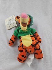 Disney Store Exclusive Mini Bean Tigger St Patrick's Day NOS RETIRED