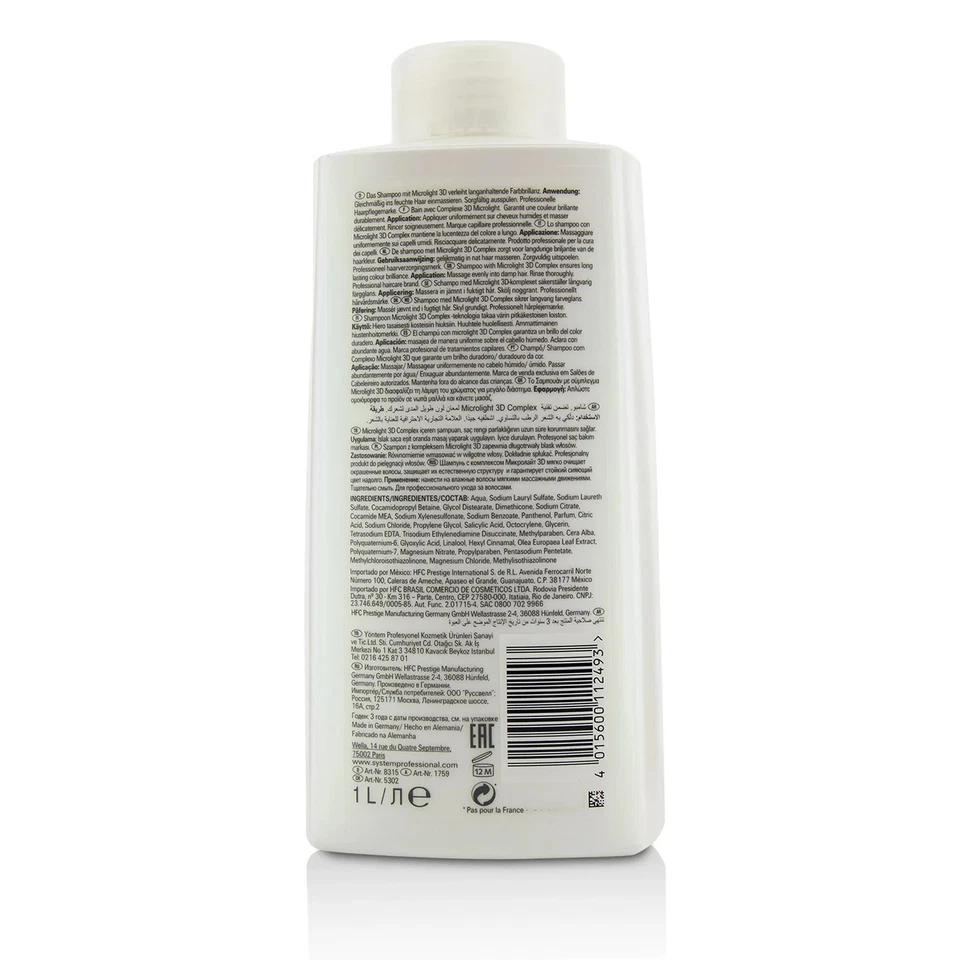 Wella SP Color Save Shampoo (For Coloured Hair)  250ml/8.45oz - Image 4 of 4
