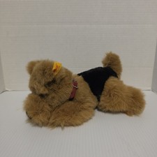 Steiff American Kennel Airedale Terrier Stuffed Dog Plush Red Collar small puppy