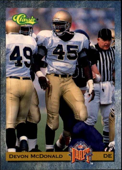 1993 Classic #57 Devon McDonald - FB