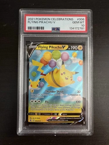 Pokemon TCG Celebrations #006 Flying Pikachu V PSA 10 Gem Mint