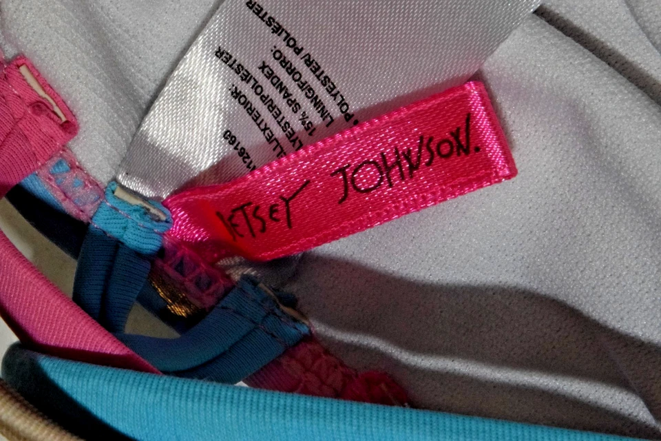 Traje de baño para niñas Betsey Johnson XOX talla 6 2022 lentejuelas concha marina tie dye sirena Foto 4 de 4