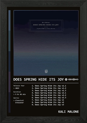 Versteckt der Frühling seine Freude (2023) Alb gerahmtes Wandbild Poster Leinwanddruck Bild