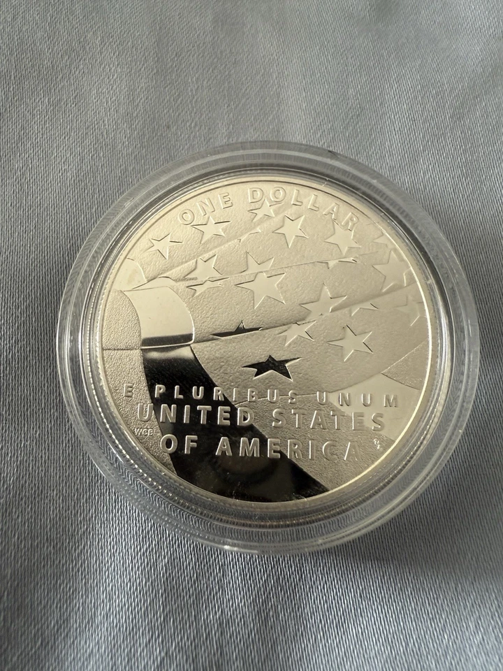 Star-Spangled Banner PROOF Silver Dollar US Mint $1 Coin Box and COA - Image 3 of 4