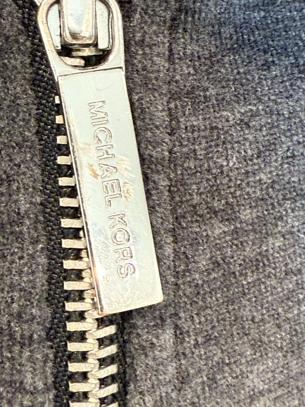 Felpa con cappuccio Michael Michael Kors grigia taglia 1X Stone Embedded PTP 25” in cotone polietilene