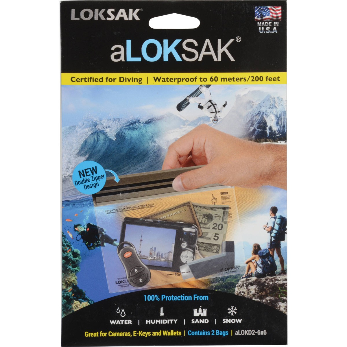 Сумки LokSak LOKSAK A 6 X 6 2pk aLOKD2-6 x