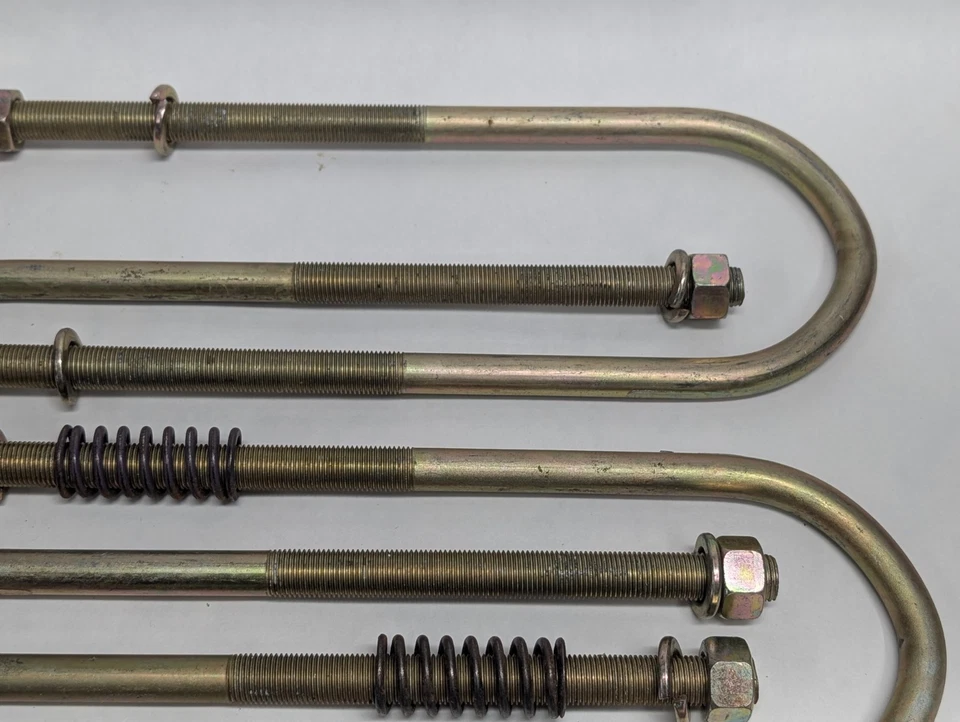 4 Rear Drop 3" Axle Flip Relocator Lowering U-Bolt Hardware 10.5" Overall Length - Image 4 of 4