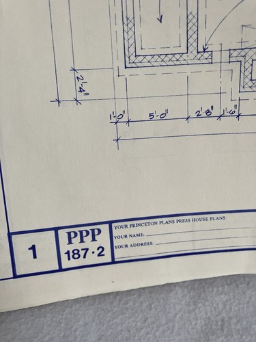 Autentici piani casa blueprint per Hayes Summit House, Robert Boucheron - Foto 6 di 7