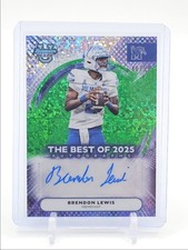 BRENDON LEWIS 2025 BOWMAN U BEST OF 2025 GREEN MINI DIAMOND AUTO /99 Q5760