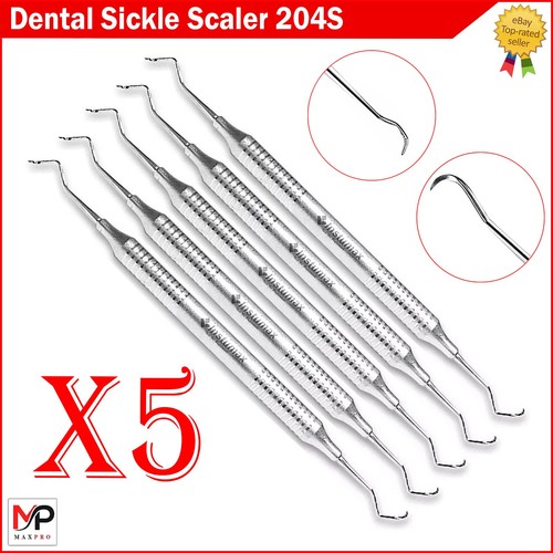 Sickle Scaler 204S Dental Hand Instruments Pro Periodontal Pick Hygiene Tool - Picture 5 of 7