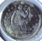 1853 ARROWS SEATED LIBERTY HALF DIME - 90% SILVER - HDSL 098