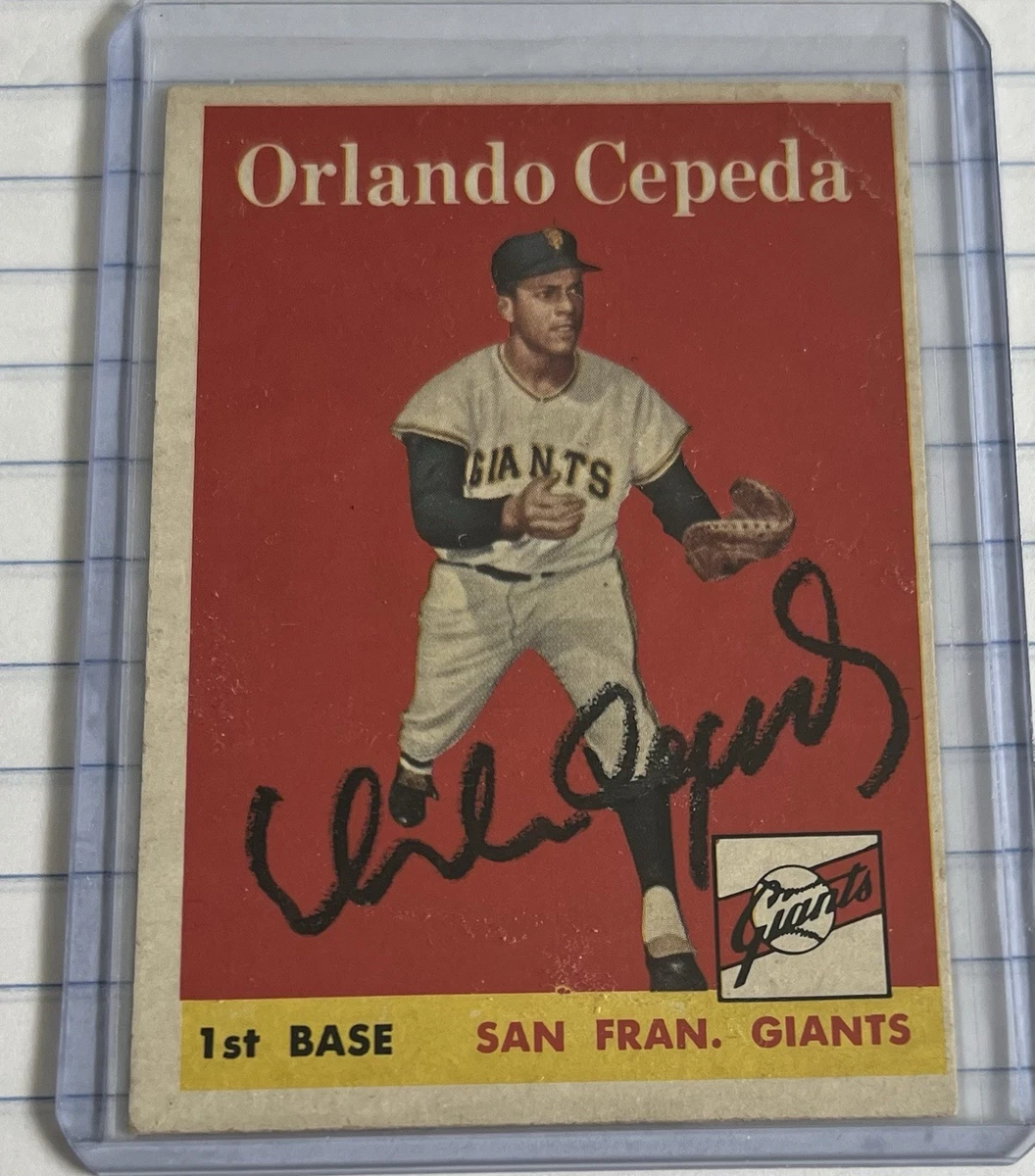 Topps Orlando Cepeda Baseball 1958 Season Sports Trading Cards