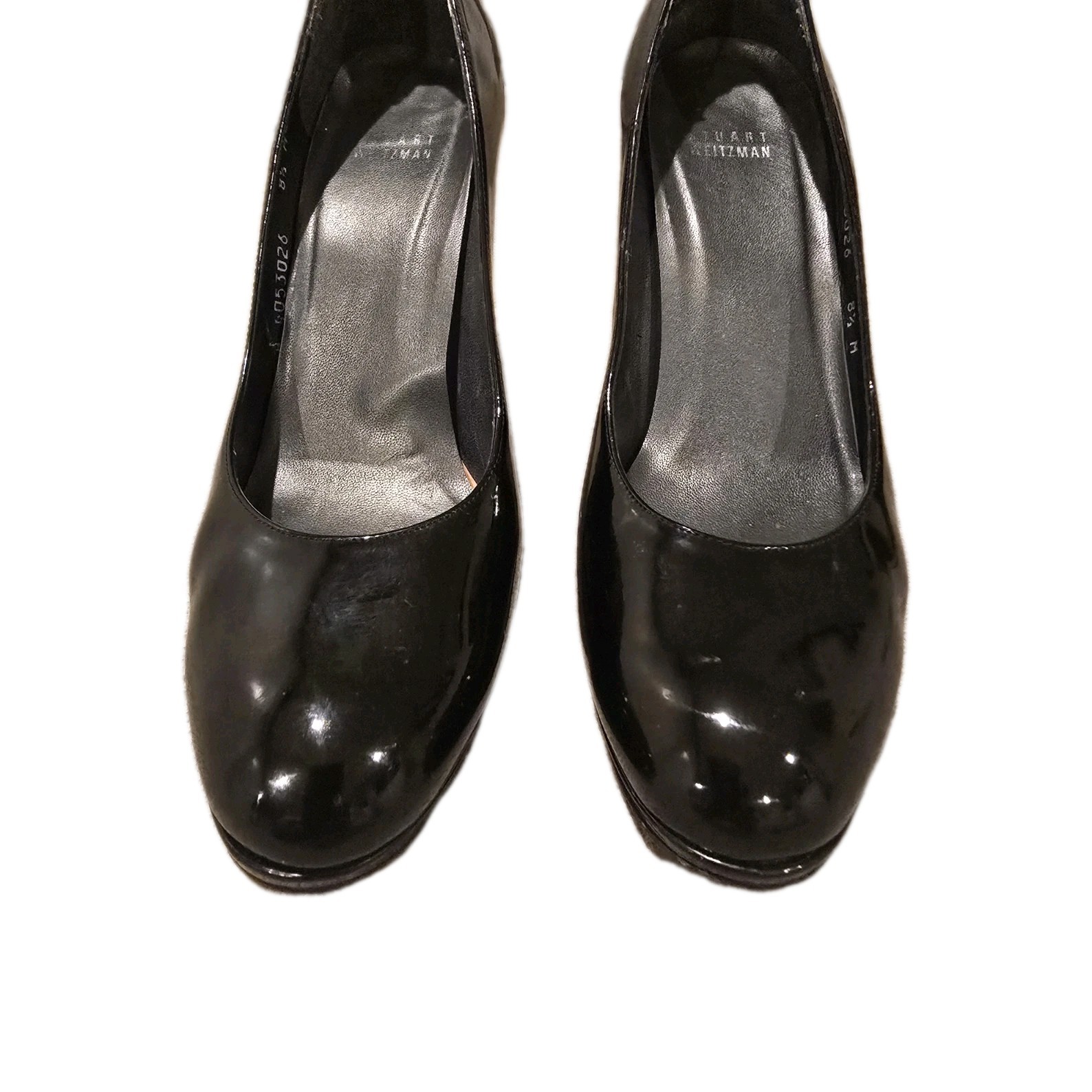 Stuart Weitzman Womens Black Patent Leather Pumps Heels Shoes Size 8.5 M