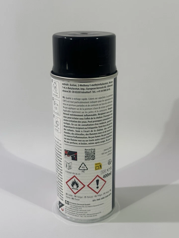 Motip Car’s Schwarz Glänzend Lack 385865 Autofarbe Autolack 400ml Spray Dose - Bild 4 von 4
