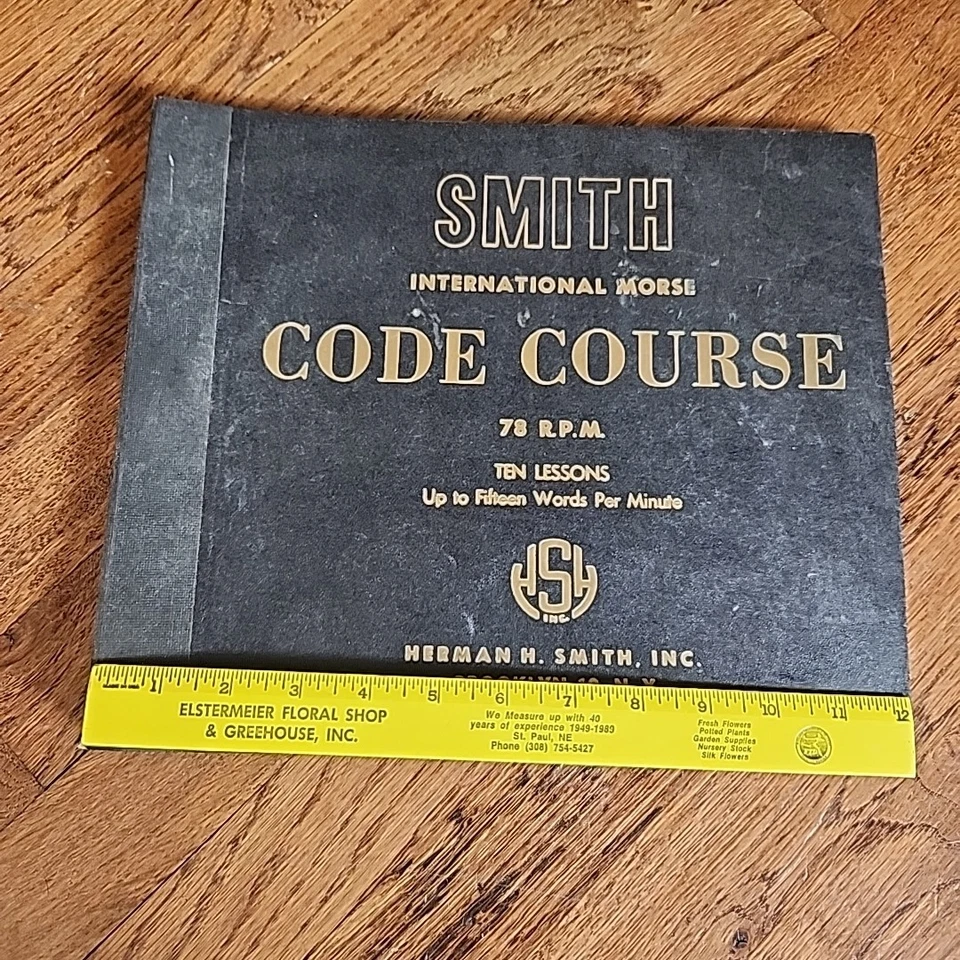 1957 Smith Morse Code Course Records Plus 2 Calrad Buzzer Practice KB 1.5 *read - Image 2 of 4