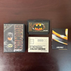 Batman Famicom Sunsoft 1989 Complete Box Manual Japan