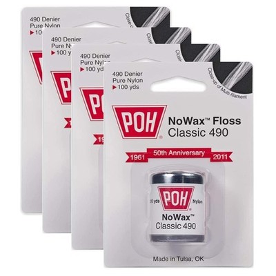 Unwaxed Dental Floss 100 Yards Each, 4 Pack Oral Care