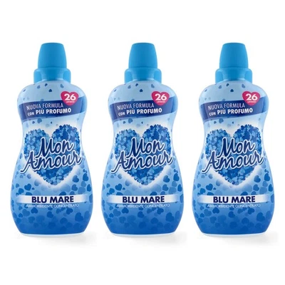 Paglieri Felce Azzurra MON AMOUR blu mare Weichspüler 3x 650ml - Bild 1 von 4