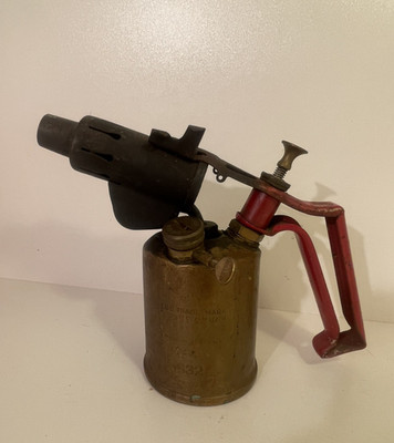 Vintage Primus No. 632 Schwedische Messing Lötlampe Blaslampe Werkzeug