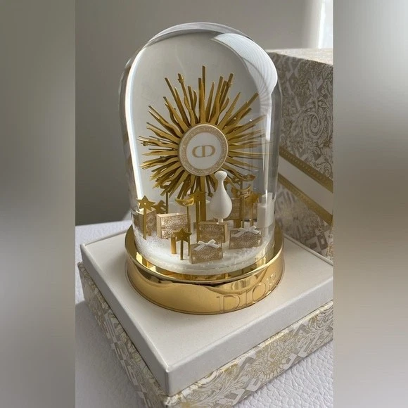 Christian Dior 2024 Christmas Holiday Gift Snow Globe crystal ball NEW AUTHENTIC