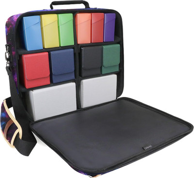 Designer Edition TCG Bag - MTG Shoulder Bag with Customizable Dividers & Accesso